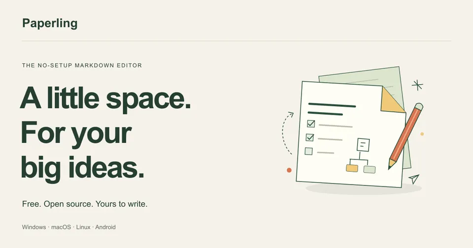 Paperling Markdown editor
